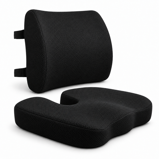 Coussin Lombaire & Coussin d'Assise Ergonomiques Premium
